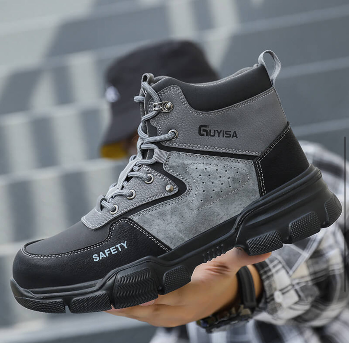 Indestructible Lace-Up Safety Boots