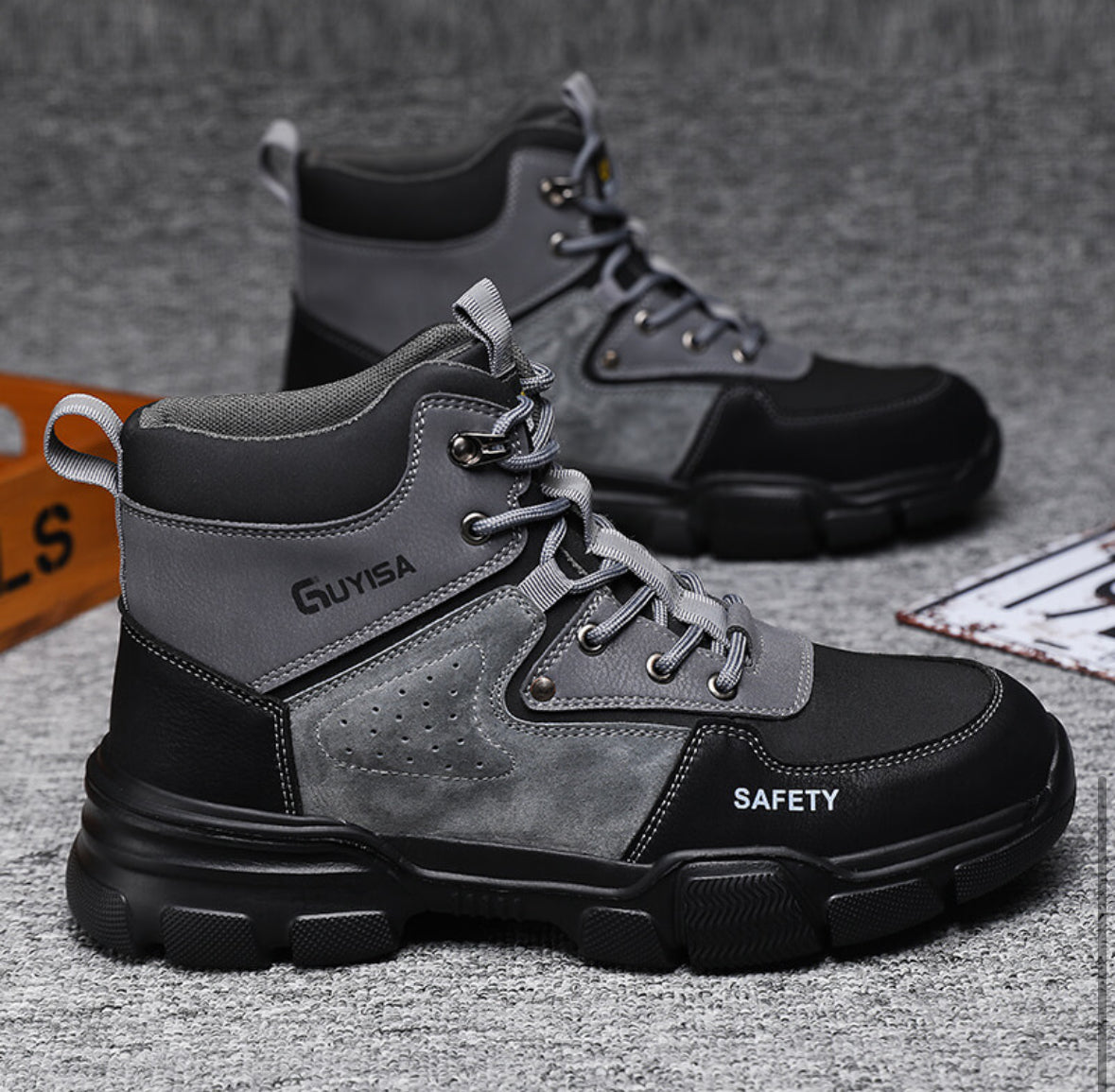 Indestructible Lace-Up Safety Boots