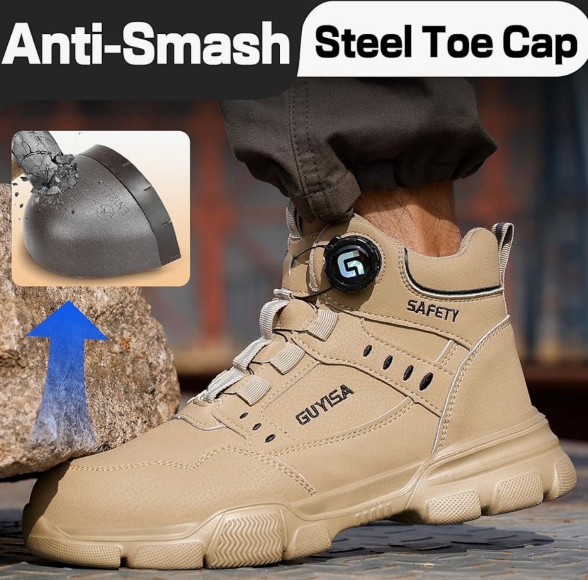 Indestructible High-Top Safety Boots