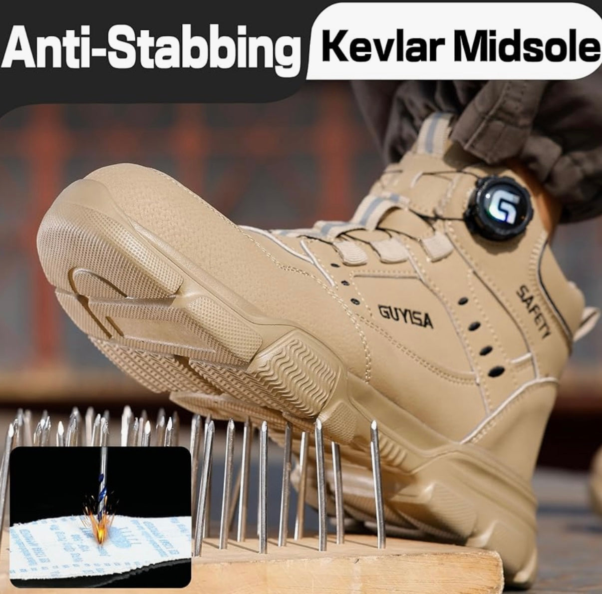 Indestructible High-Top Safety Boots