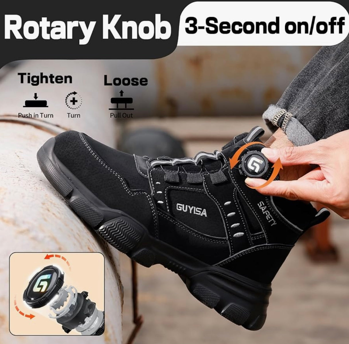 Indestructible High-Top Safety Boots