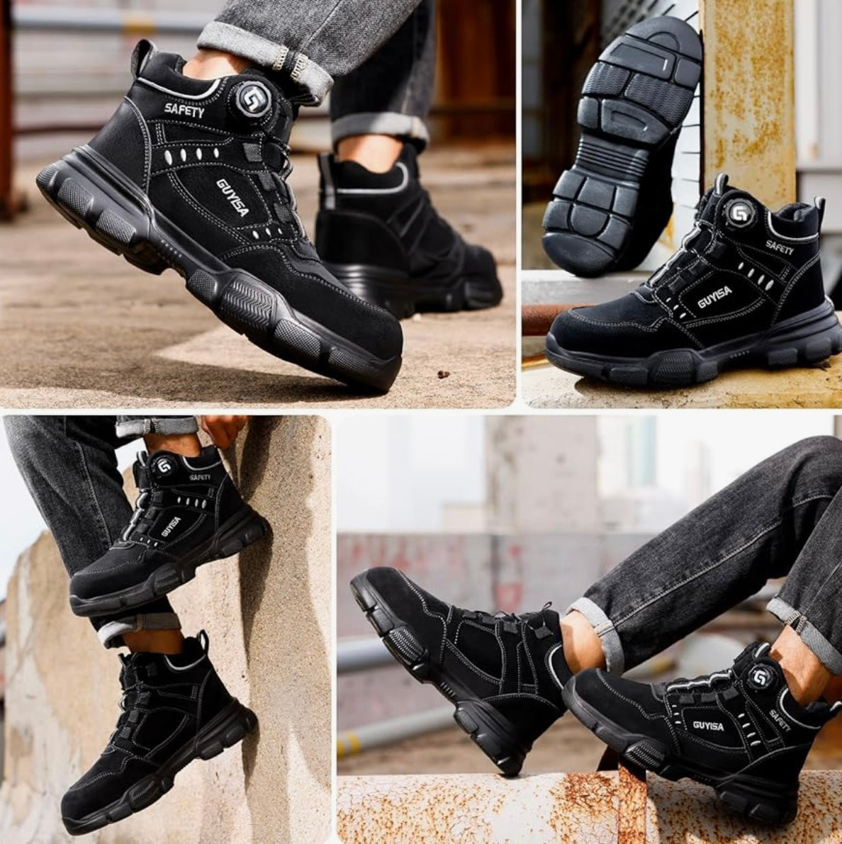 Indestructible High-Top Safety Boots