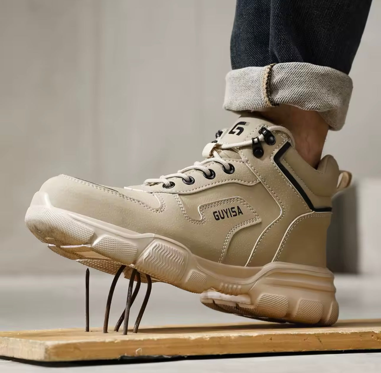 Indestructible Lace-Up Safety Boots