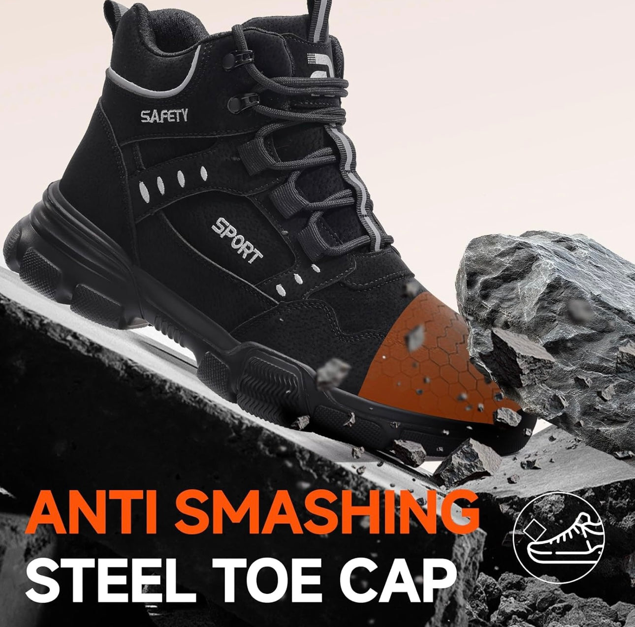 Indestructible Lace-Up Safety Boots
