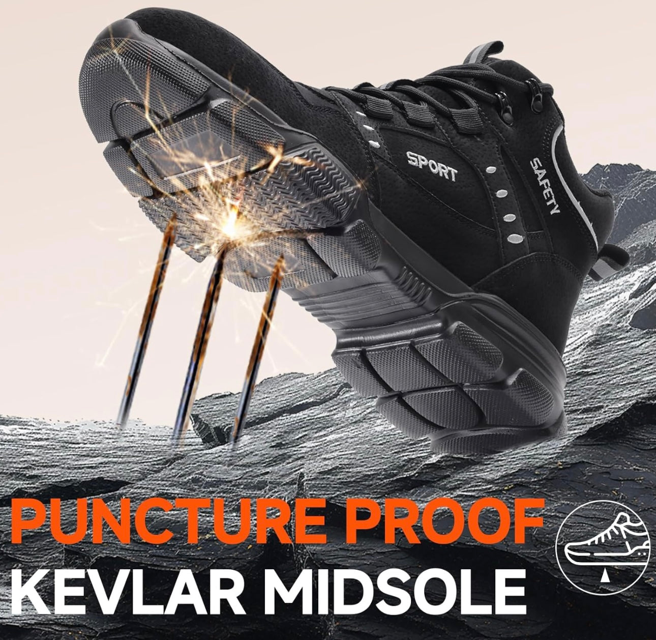 Indestructible Lace-Up Safety Boots