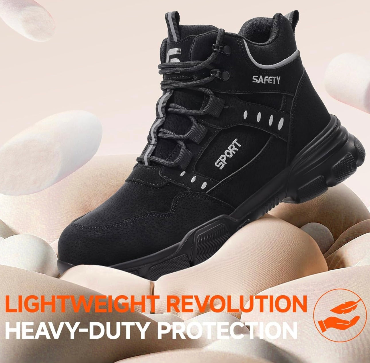 Indestructible Lace-Up Safety Boots