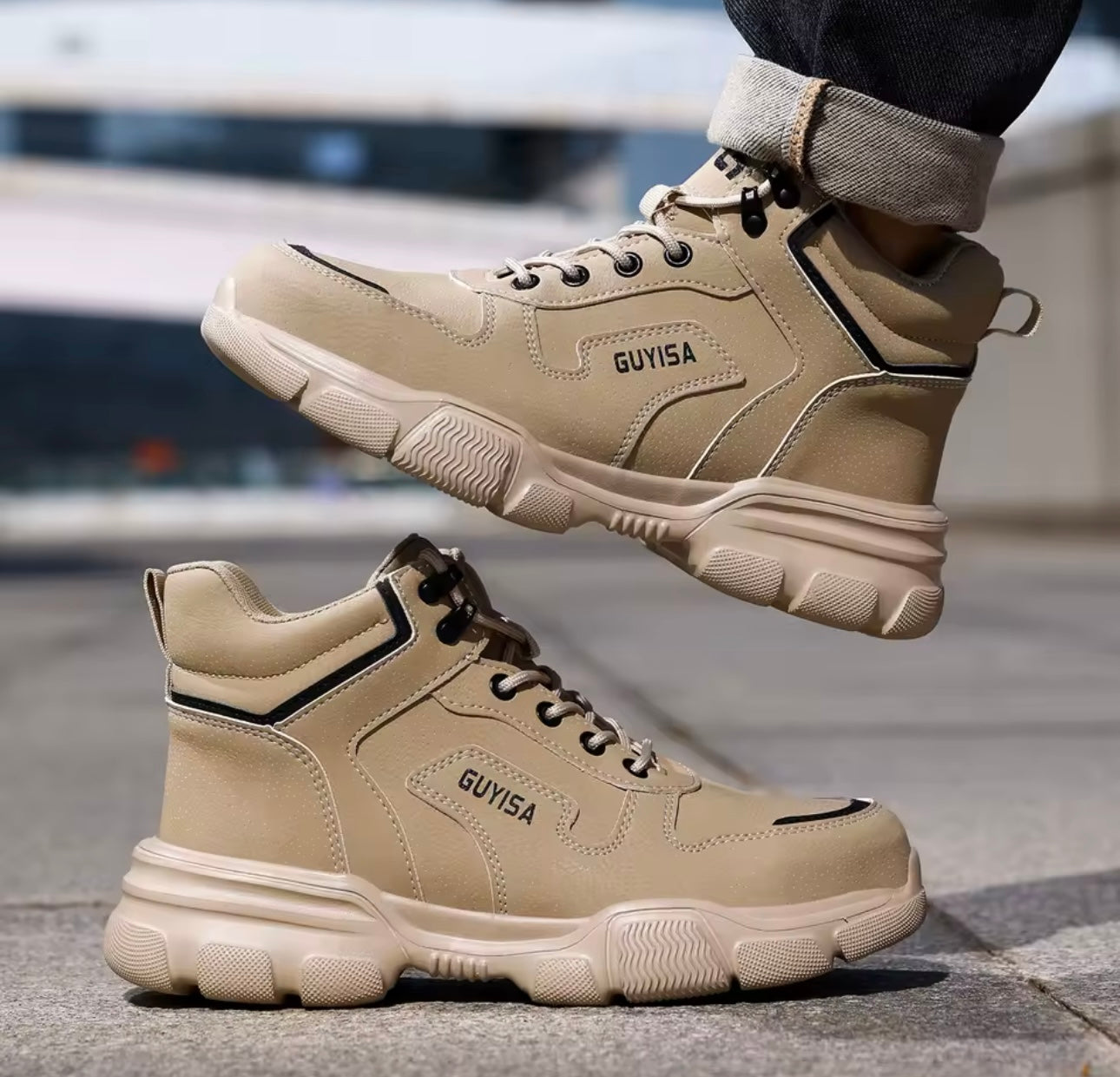 Indestructible Lace-Up Safety Boots